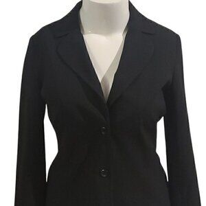[Briggs New York] 2 Button Black Blazer - Size 12